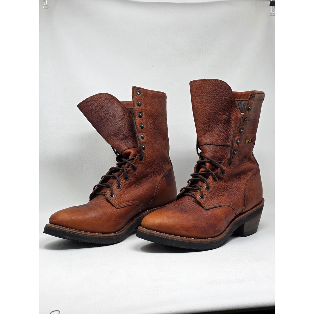 Rocky 2841 Mens Brown Leather Gore-Tex Waterproof Lace Up Logger Boots 11 M - Picture 12 of 13